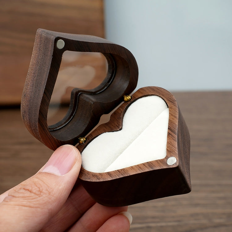 Wooden Heart Shape Ring Box Jewelry Storage Box Wedding Valentine Gift Box, RB529-C1, RB529-C2, RB529-C4