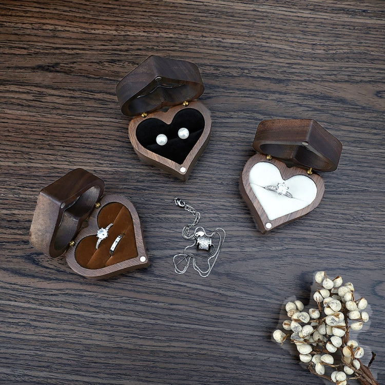 Wooden Heart Shape Ring Box Jewelry Storage Box Wedding Valentine Gift Box, RB529-C1, RB529-C2, RB529-C4