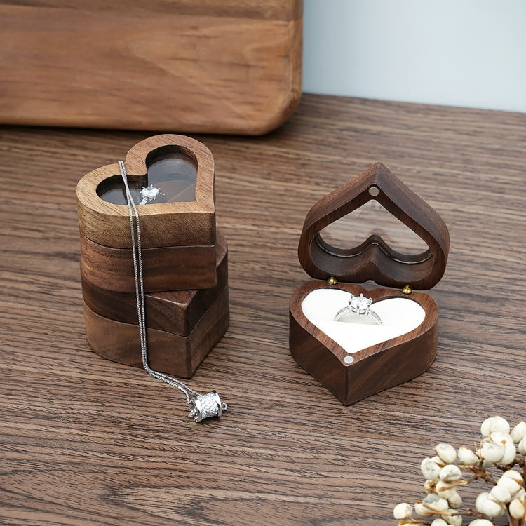 Wooden Heart Shape Ring Box Jewelry Storage Box Wedding Valentine Gift Box, RB529-C1, RB529-C2, RB529-C4