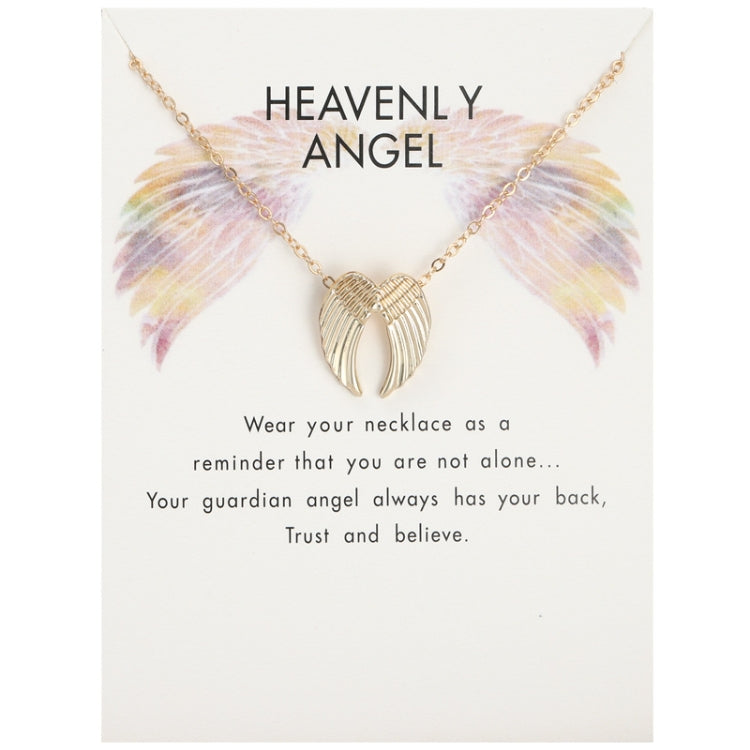 Angel Wings Necklace Guardian Angel Pendant Collar Chain Jewelry