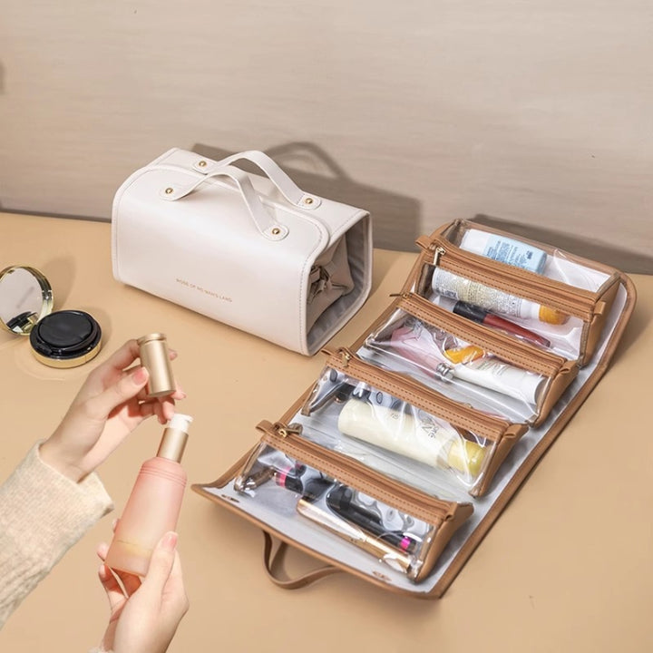 Portable Large Capacity Travel Detachable Folding Waterproof Cosmetic Bag