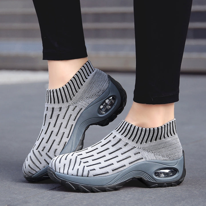 Socks Shoes Air-cushion Soles Increased Mesh Breathable Outdoor Casual Shoes, 35, 36, 37, 38, 39, 40, 41, 42