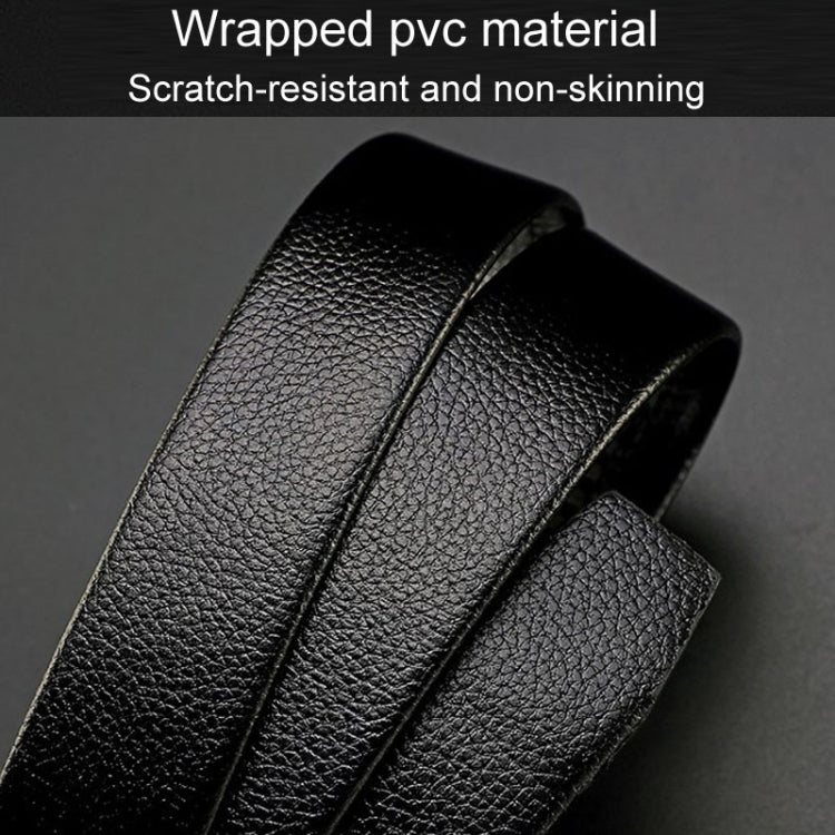 Dandali Scratch-Resistant Wrapped Edge Automatic Buckle Belt Mens Casual Waistbone Belt, 120cm