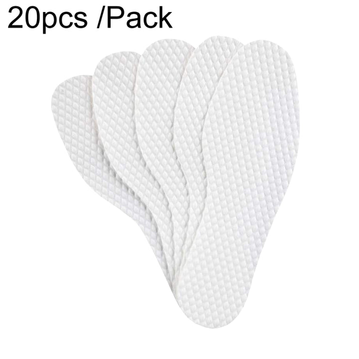 20pcs /Pack Summer Thin Disposable Insoles Cuttable Sweat-Absorbent And Breathable Footbeds, 35, 36, 37, 38, 39, 40