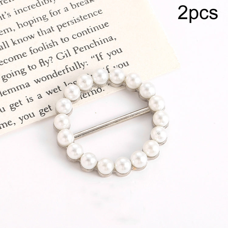 2pcs Silk Scarf Corner Clasp Ring Shirt Hem Cinching Fixed Clothing Accessories, Golden Love, Silver Love, Golden Heart, Silver Heart, Golden Circle, Silver Circle