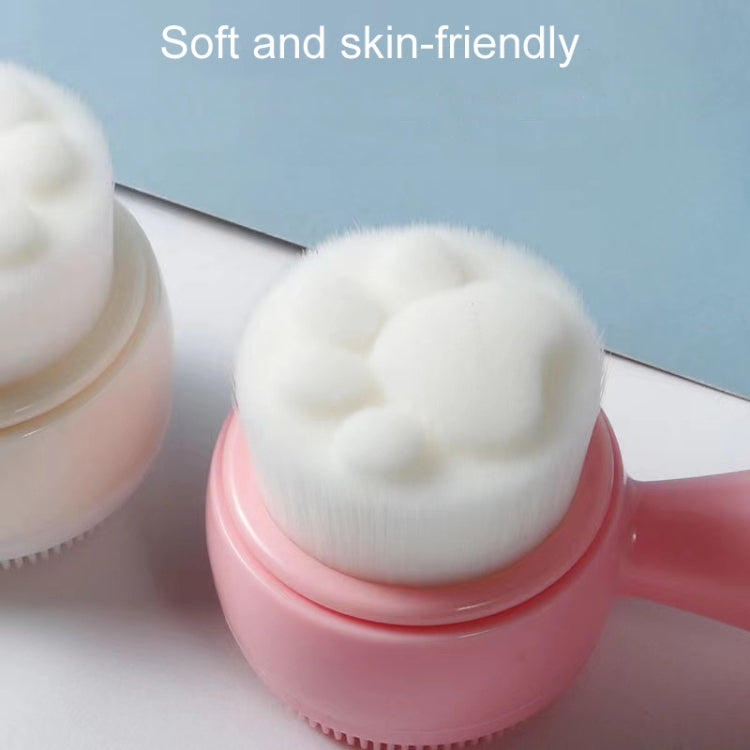 Cute Cats Paw Soft Hair Facial Brush Manual Facial Cleansing Brush