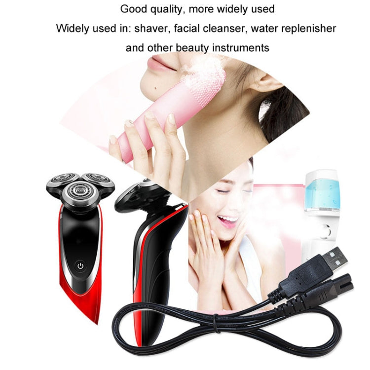 1.25m For Shaver / Water Refill Device USB TTo 8-Figure Tail Charging Cable Power Cord