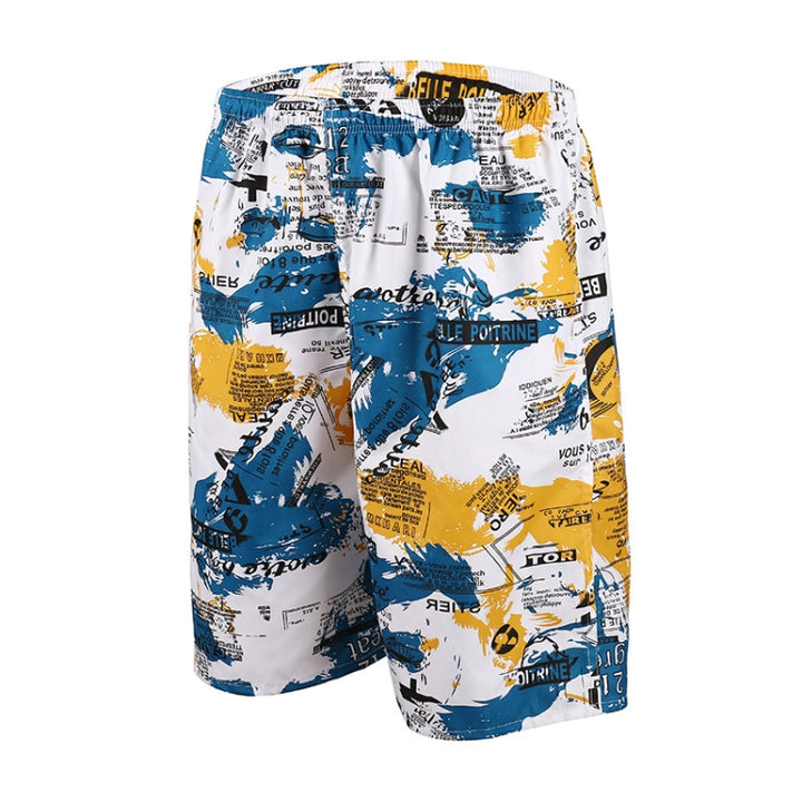 Beach Trunks Casual Mens Swim Quick Dry Printed Beach Shorts, XL, XXL, XXXL, XXXXL