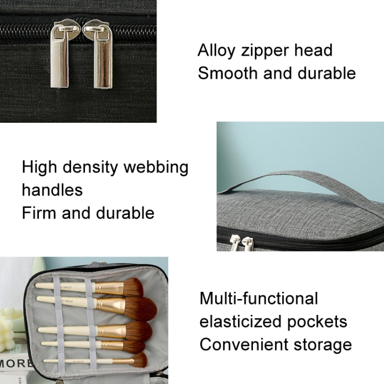 Cationic Double Layer Cosmetic Bag Large Capacity Handheld Wash Bag Thickened Waterproof Travel Storage Bag