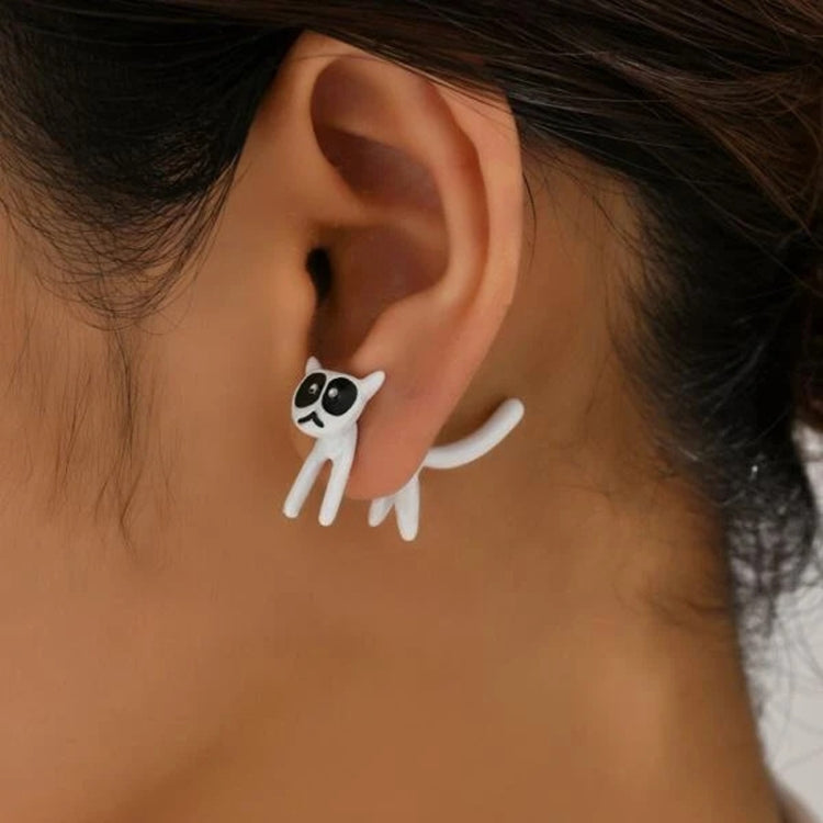 1pair Cute Cats Simple Ear Studs Ladies Detachable Earrings, Model 1, Model 2, Model 3, Model 4