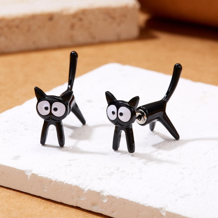 1pair Cute Cats Simple Ear Studs Ladies Detachable Earrings, Model 1, Model 2, Model 3, Model 4