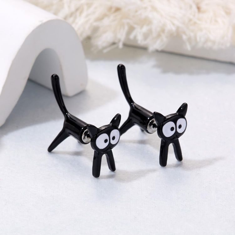 1pair Cute Cats Simple Ear Studs Ladies Detachable Earrings, Model 1, Model 2, Model 3, Model 4