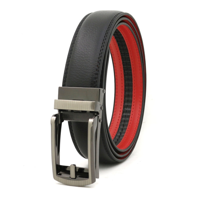 Second Layer Cowhide Men Business Belt Automatic Buckle Belt, 110cm, 115cm, 120cm, 125cm