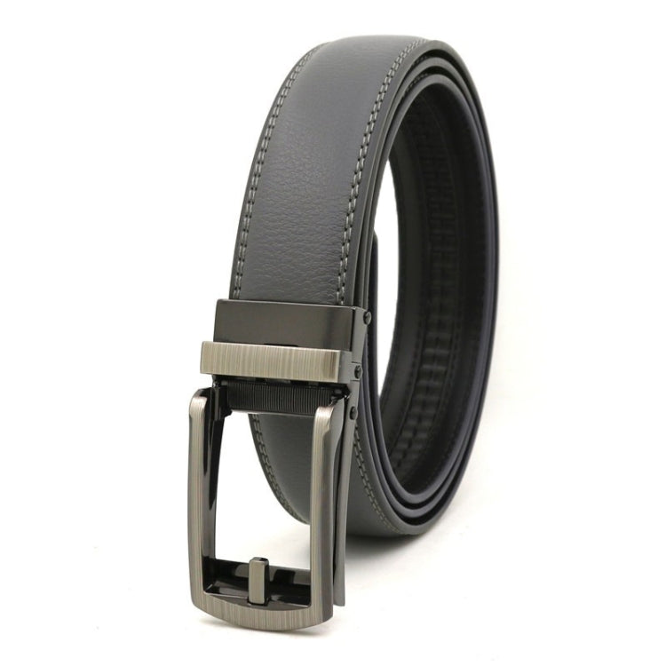 Second Layer Cowhide Men Business Belt Automatic Buckle Belt, 110cm, 115cm, 120cm, 125cm