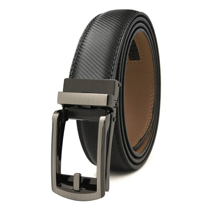 Second Layer Cowhide Men Business Belt Automatic Buckle Belt, 110cm, 115cm, 120cm, 125cm