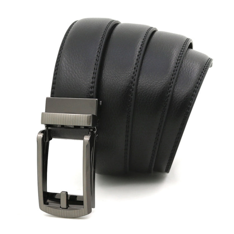 Second Layer Cowhide Men Business Belt Automatic Buckle Belt, 110cm, 115cm, 120cm, 125cm