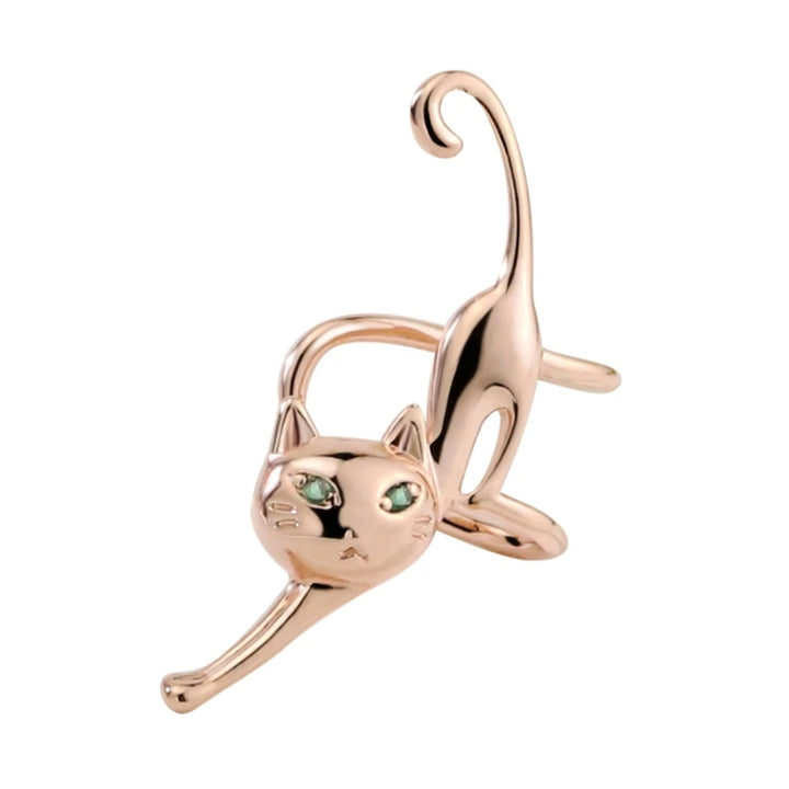 Cute Cats Earrings Ladies No Ear Hole Eared Bone Clip