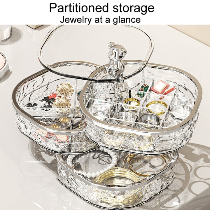 Large Capacity Portable Earring Ring And Necklace Jewelry Organizer