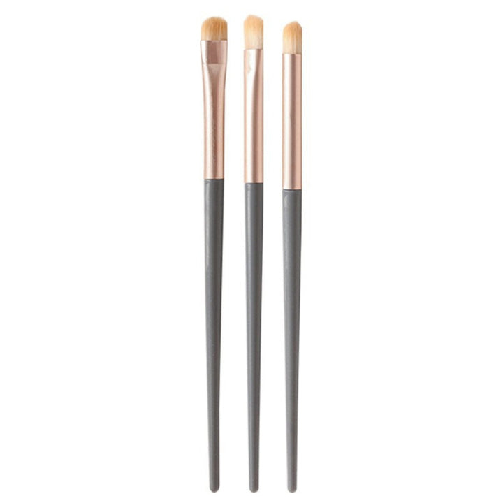 3sets 3 In 1 Portable Universal Eyeshadow Brush Makeup Tools Eye Cosmetic Brushes, Blue Bridge, Green Cloud