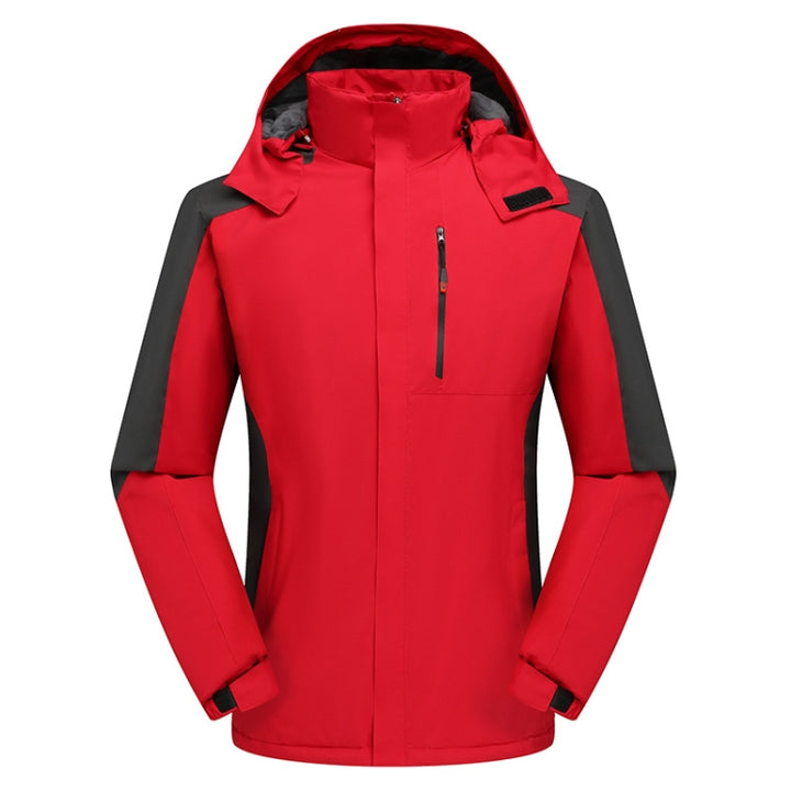 Men Winter Fleece Windproof Warm Jacket Outdoor Waterproof Breathable Mountaineering Clothing, XL, XXL, XXXL