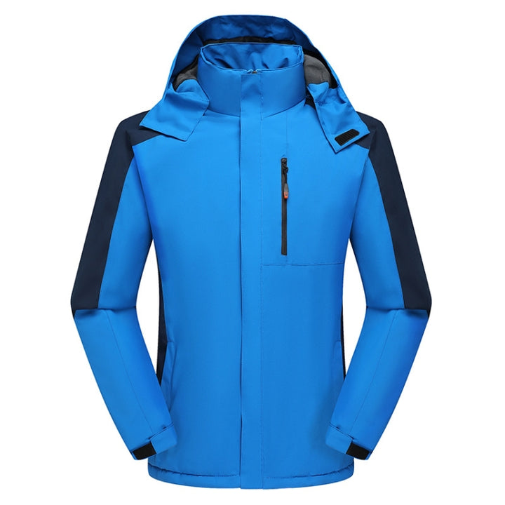 Men Winter Fleece Windproof Warm Jacket Outdoor Waterproof Breathable Mountaineering Clothing, XL, XXL, XXXL