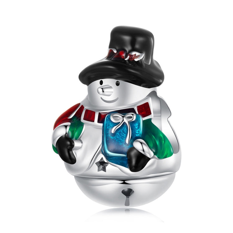 S925 Sterling Silver Snowman Jewelry Beads Bracelet Accessories