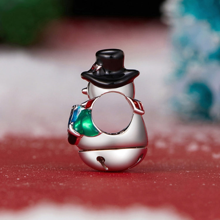 S925 Sterling Silver Snowman Jewelry Beads Bracelet Accessories