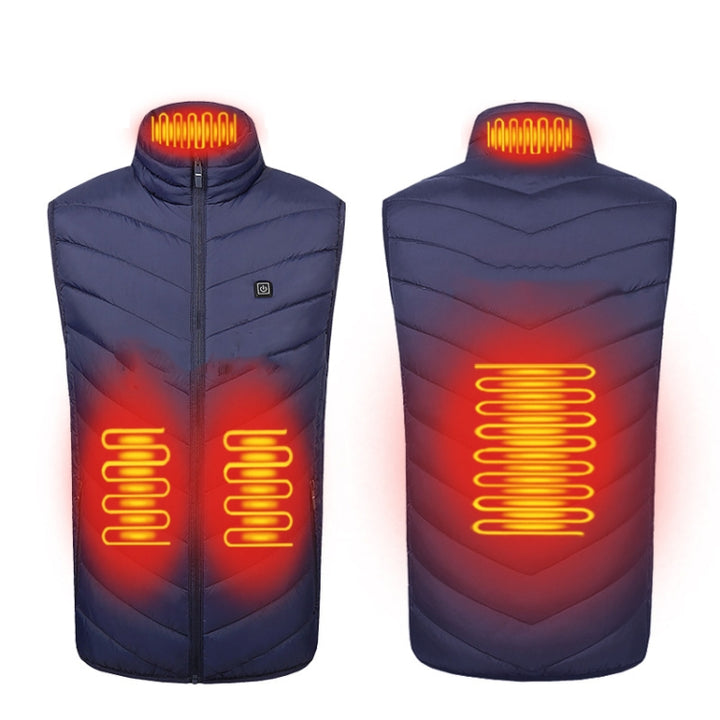 4 Area Single Control USB Electric Heating Undershirt Intelligent Warm Vest, S, M, L, XL, XXL, XXXL, XXXXL, XXXXXL