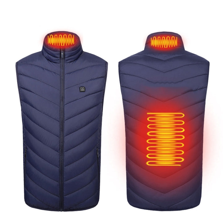 2 Area Single Control USB Electric Heating Undershirt Intelligent Warm Vest, M, L, XL, XXL, XXXL, XXXXL, XXXXXL, XXXXXXL