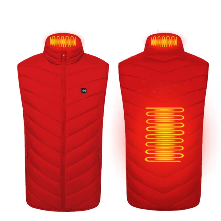 2 Area Single Control USB Electric Heating Undershirt Intelligent Warm Vest, M, L, XL, XXL, XXXL, XXXXL, XXXXXL, XXXXXXL