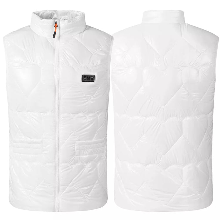 15 Areas Heated Shiny Vest For Women With 3 Independent Temperature Control, S, M, L, XL, XXL, XXXL, XXXXL, XXXXXL