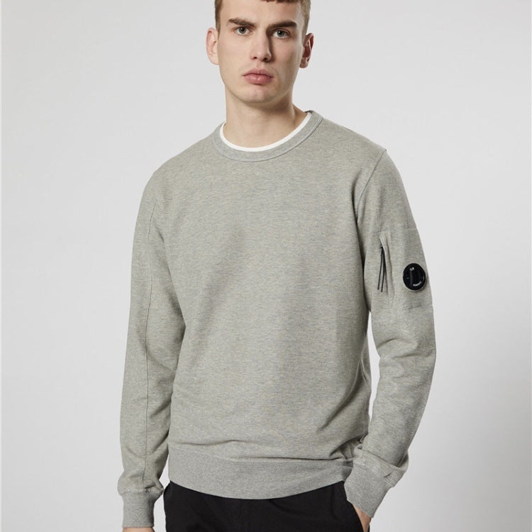 Men Solid Color Casual Loose Round Neck Pullover Sweatshirt, M, L, XL, XXL