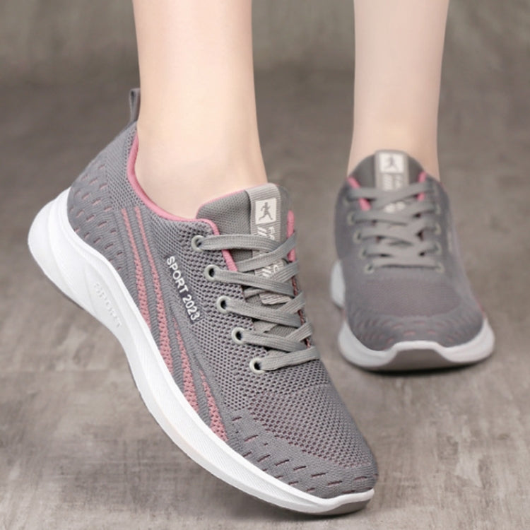 Women Casual Shoes Breathable Sneakers Versatile Comfortable Soft Sole Mesh Running Shoes, 36, 37, 38, 39, 40, 41