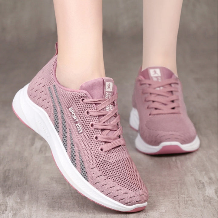 Women Casual Shoes Breathable Sneakers Versatile Comfortable Soft Sole Mesh Running Shoes, 36, 37, 38, 39, 40, 41