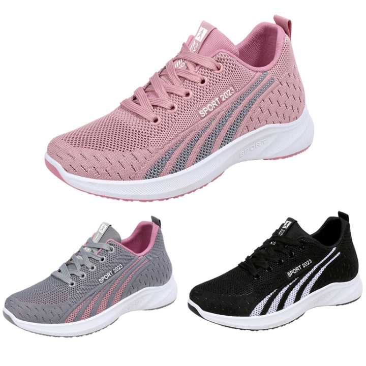 Women Casual Shoes Breathable Sneakers Versatile Comfortable Soft Sole Mesh Running Shoes, 36, 37, 38, 39, 40, 41