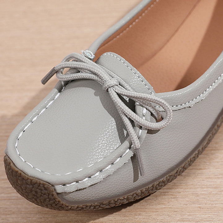 Women Casual Loafers Soft Leather Mom Flat Shoes Anti-slip Work Casual Shoes, 35, 36, 37, 38, 39, 40