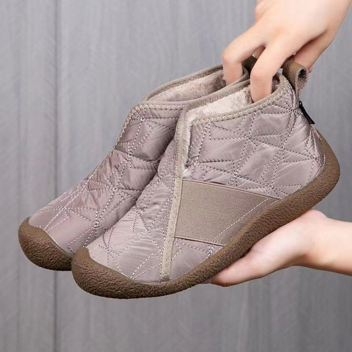 Winter Women Cotton Shoes Waterproof Non-Slip Plush Warm Snow Boots Comfortable Ankle Boots, 36, 37, 38, 39, 40