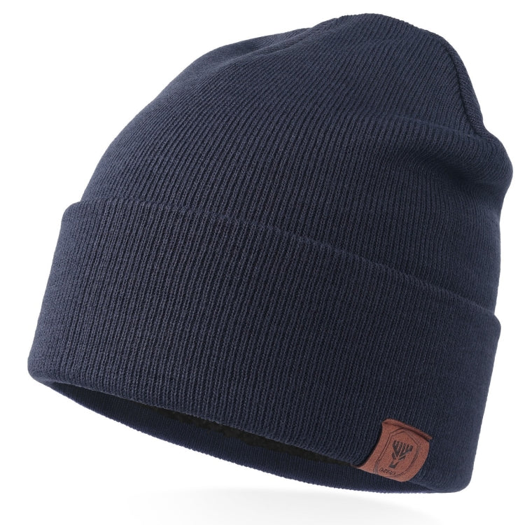 OZERO Plain Warm Wool Hat With Fleece Lining Knitted Beanie For Men And Women