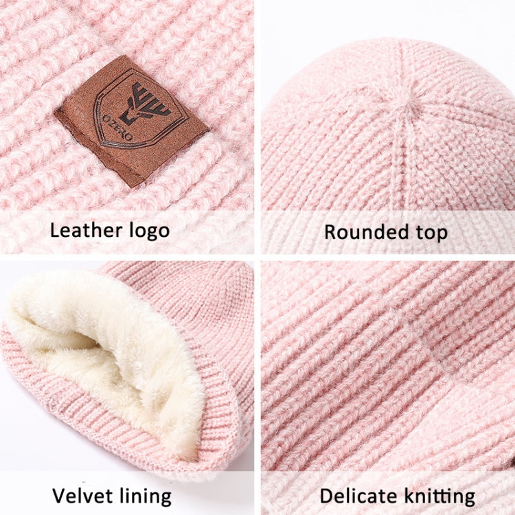 OZERO Women Wool Hat with Ear Protection Loose Fleece Lining Warm Knitted Cap