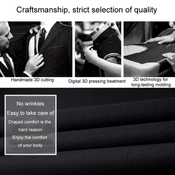 3pcs /Set Men Formal Business Suit Blazers Wedding Dress Groom Group Suits, S, M, L, XL, XXL, XXXL