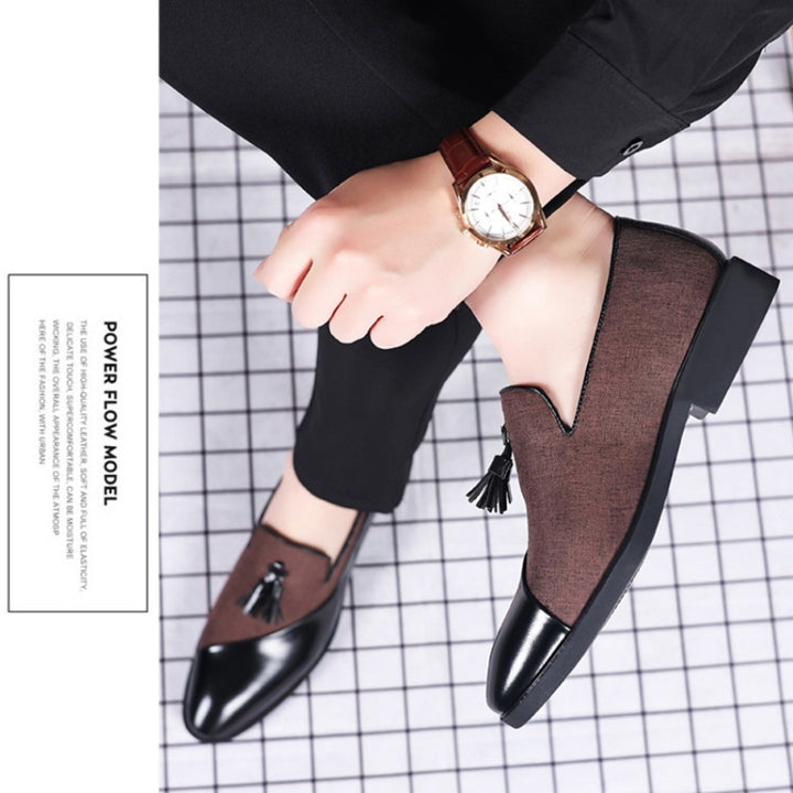 Men Dress Shoes Casual Business Formal Leather Shoes Trend Versatile Loafers, 39, 40, 41, 42, 43, 44, 45