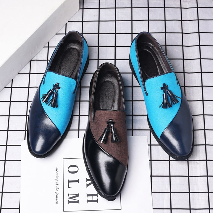 Men Dress Shoes Casual Business Formal Leather Shoes Trend Versatile Loafers, 39, 40, 41, 42, 43, 44, 45