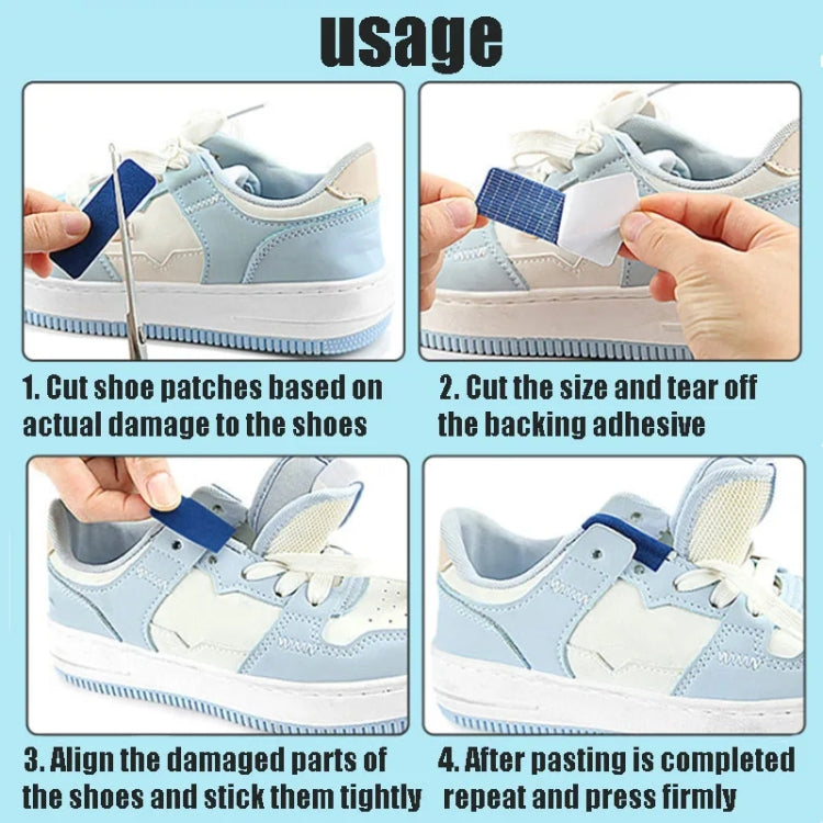 6pcs /Pack Shoe Repair Patches Self Adhesive Sneakers Repair Kit