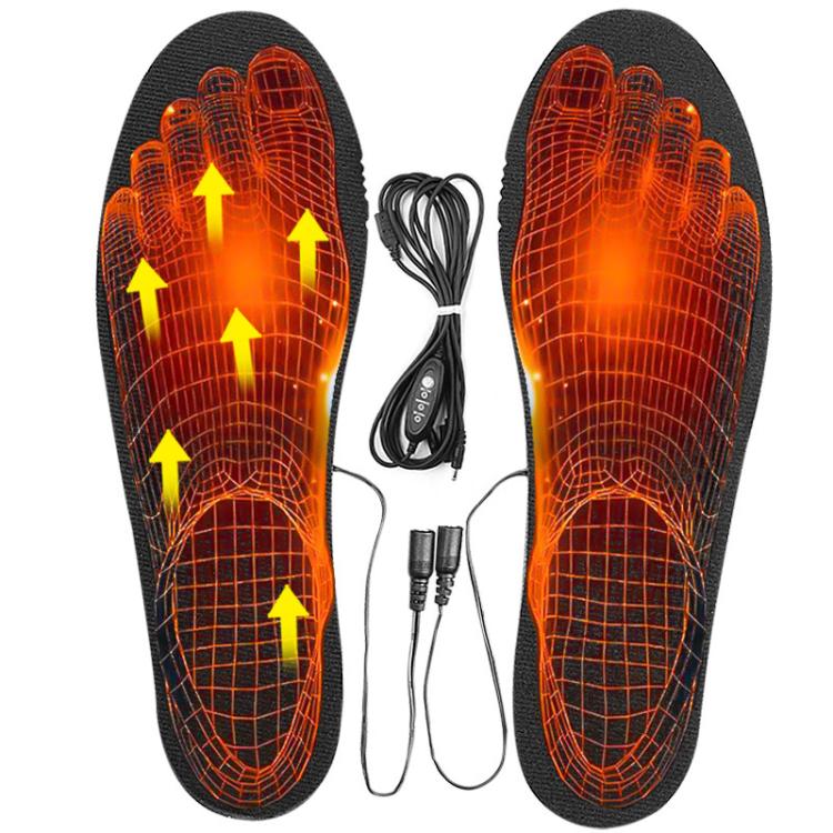 Men Women USB Electric Heated Shoe Insoles Foot Warming Pad Washable Size Free Cutting EVA Heating Insoles, Uniform (35-44)