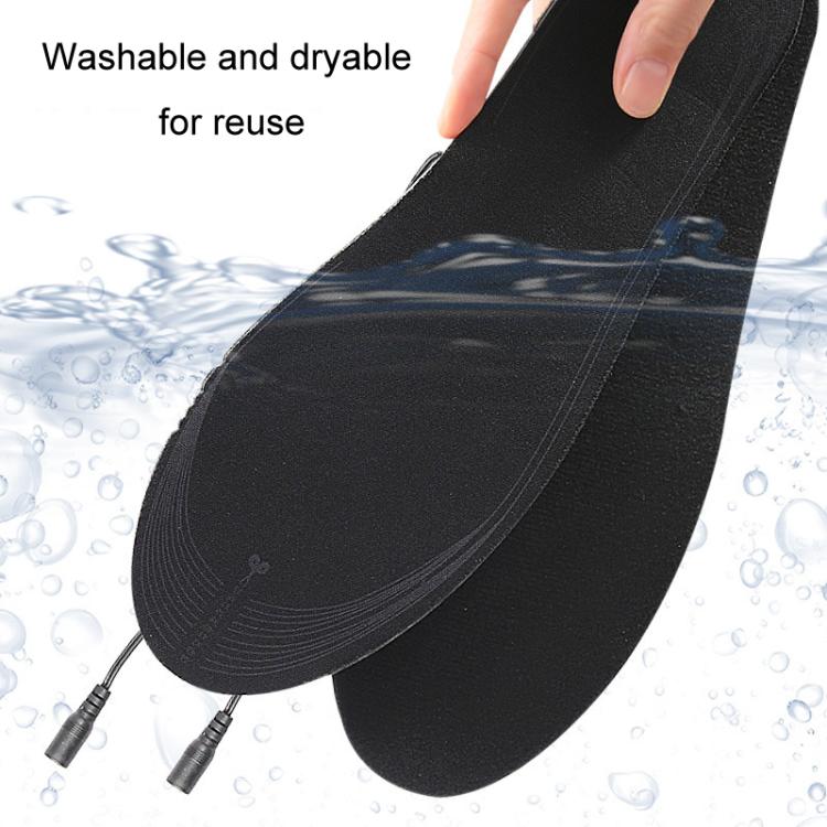 Men Women USB Electric Heated Shoe Insoles Foot Warming Pad Washable Size Free Cutting EVA Heating Insoles, Uniform (35-44)