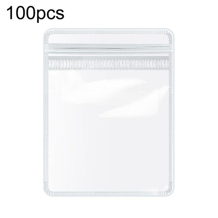 100pcs Portable PVC Jewelry Storage Bags Transparent Antioxidant Dustproof Earring Necklace Bracelet Seal Bags, 5x7cm, 6x8cm, 7x10cm, 8x12cm, 9x13cm