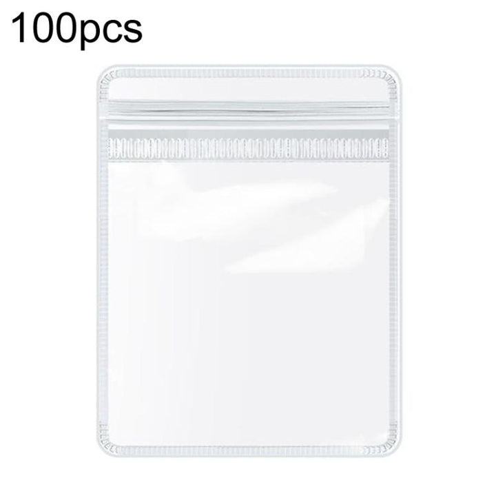 100pcs Portable PVC Jewelry Storage Bags Transparent Antioxidant Dustproof Earring Necklace Bracelet Seal Bags, 5x7cm, 6x8cm, 7x10cm, 8x12cm, 9x13cm