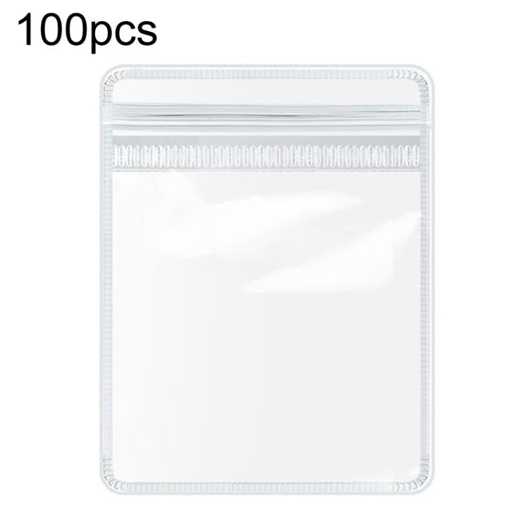 100pcs Portable PVC Jewelry Storage Bags Transparent Antioxidant Dustproof Earring Necklace Bracelet Seal Bags, 5x7cm, 6x8cm, 7x10cm, 8x12cm, 9x13cm