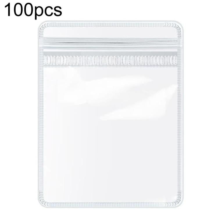 100pcs Portable PVC Jewelry Storage Bags Transparent Antioxidant Dustproof Earring Necklace Bracelet Seal Bags, 5x7cm, 6x8cm, 7x10cm, 8x12cm, 9x13cm