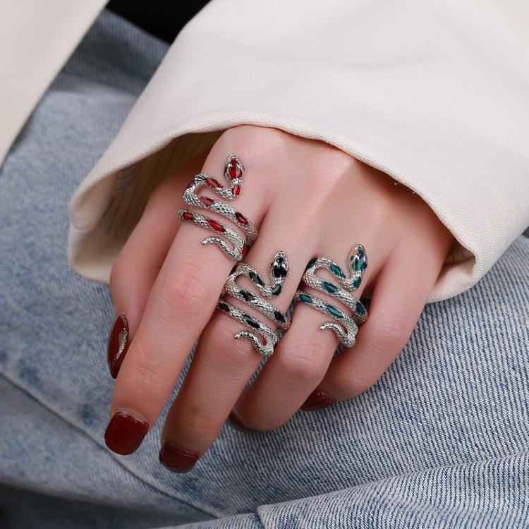 Drip Glue Snake Cool Style Irregular Index Finger Ring Tide Cool Women Ring